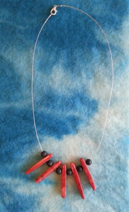 lava + coral necklace *
